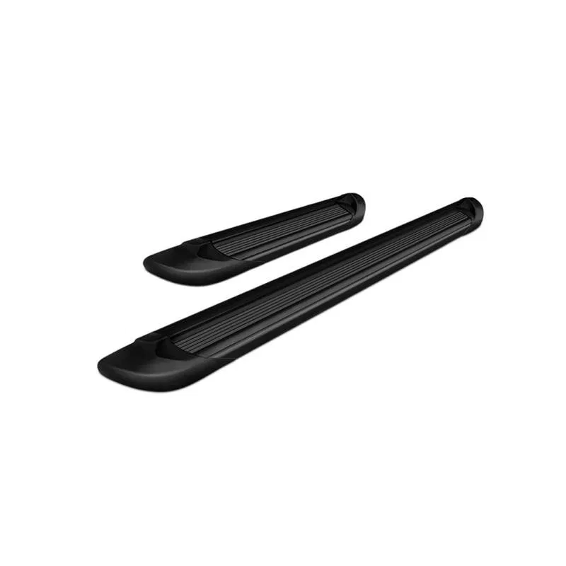 TR-G278 – BLACK HORSE Running Board, Black Aluminum Unlighted Frame Mount